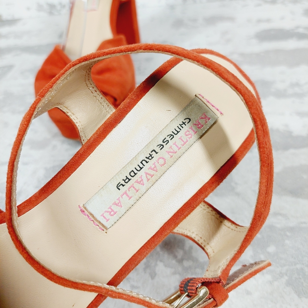 Chinese Laundry Always Platform Ankle Strap Red Heels Sandals W988 - Picture 11 of 13